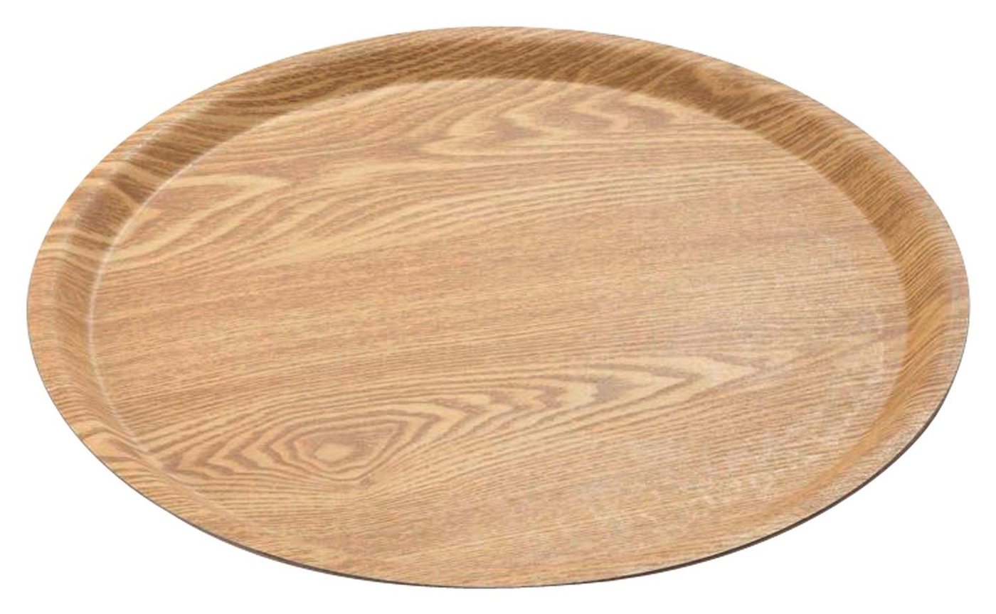 casa NOVA Tablett Tablett ESKALA, Braun, Ø 39 cm, Holz von casa NOVA