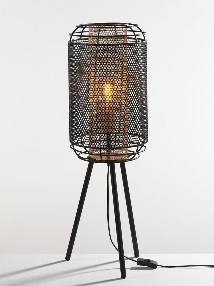 casa NOVA Tischleuchte casa NOVA Tischleuchte DAKOTA DH 24x74 cm gold Tischlampe von casa NOVA