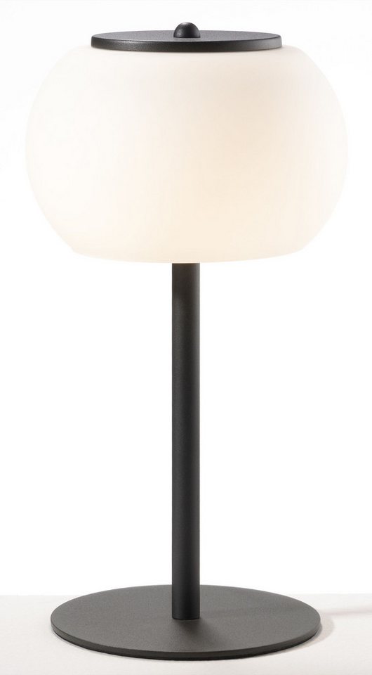 casa NOVA Tischleuchte casa NOVA Tischleuchte HILDA DH 18x33 cm schwarz Tischlampe, Warmweiß von casa NOVA