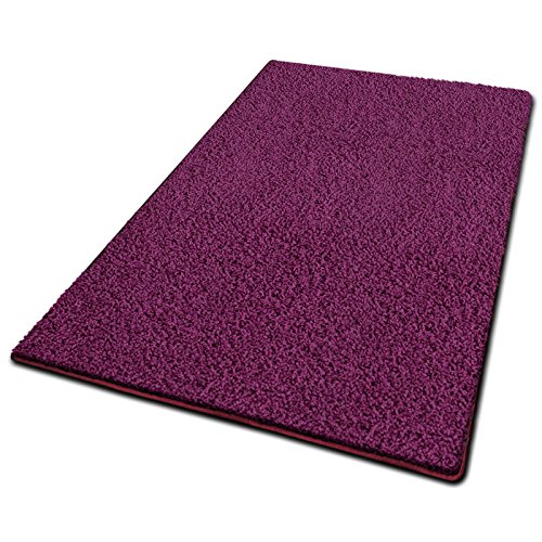 casa pura Teppich Wohnzimmer Berry Flauschiger Teppich 100x150cm Läufer, weicher Wohnteppich Deko für Schlafzimmer, Kinderzimmer, Flur mit antirutsch Unterseite, Shaggy Hochfloor Barcelona von casa pura