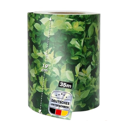 Sichtschutzstreifen PVC | Sichtschutzfolie Gartenzaun oder Balkon | inkl. 20 Befestigungsclips | für Einzel- und Doppelstabmatten geeignet | 19 cm x 35 m | einfarbig oder mit Motiv| Buchsbaum-Optik Sichtschutzstreifen PVC | Sichtschutzfolie Gartenzaun oder Balkon | inkl. 20 Befestigungsclips | für Einzel- und Doppelstabmatten geeignet | 19 cm x 35 m | einfarbig oder mit Motiv| Buchsbaum-Optik von casa pura