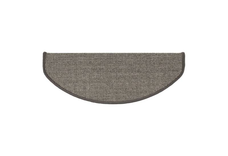 casa pura Stufenmatte Sisal Pure Nature, 2 Größen, Treppenschutz, mit Umkettelung, Halbrund, Höhe: 8 mm von casa pura