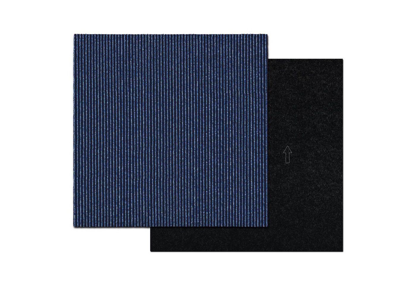 casa pura Teppichfliese Bohemia, Bodenschutz, Erhältlich in 4 Farben, 50 x 50 cm, Quadratisch, Höhe: 6 mm, Selbstliegend von casa pura