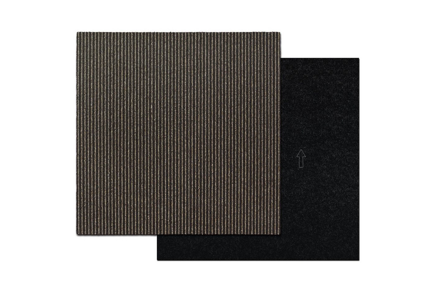 casa pura Teppichfliese Bohemia, Bodenschutz, Erhältlich in 4 Farben, 50 x 50 cm, Quadratisch, Höhe: 6 mm, Selbstliegend von casa pura