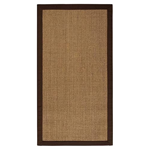 casa pura® Amazonas Sisal-Teppich mit Baumwollbordüre, rutschfeste Latex-Unterseite, Kork, 160 x 230 cm, mehrere Farb- und Größenoptionen von casa pura