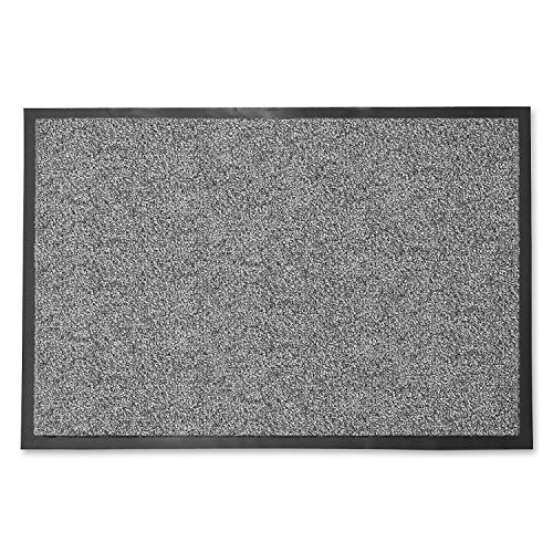 casa pura® Premium Fußmatte in attraktiver Optik | Schmutzfangmatte in vielen Größen | hellgrau | 60x180cm von casa pura