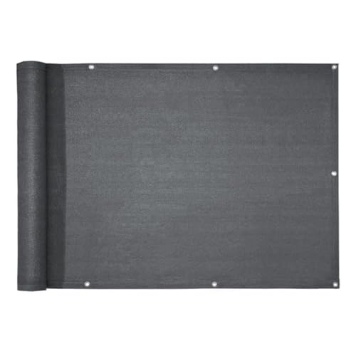 casa pura Balkon Sichtschutz UV-Schutz - 90x500cm - wetterbeständiges und pflegeleichtes HDPE-Spezialgewebe (Antrazit) von casa pura
