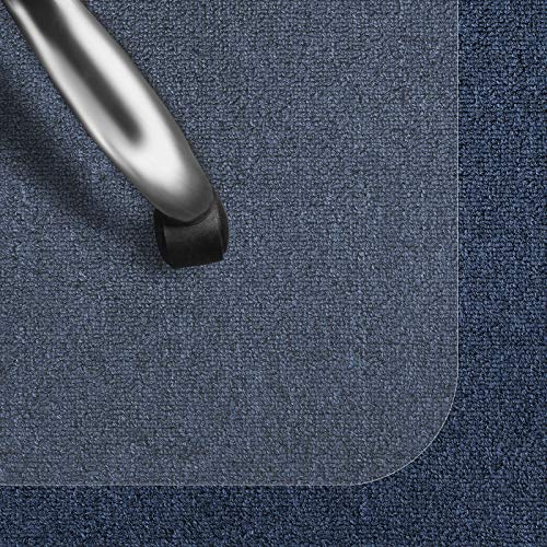 casa pura Bodenschutzmatte Transparent für Kurzflor-Teppich | Schreibtischstuhl Unterlage für Büro und Wohnen | Bodenmatten wahlweise für Teppich/Hartböden (Kurzflor-Teppich/Nadelfilz 116x150 cm) von casa pura