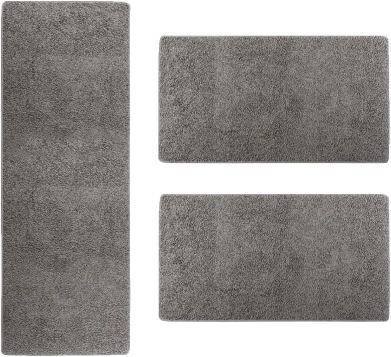 casa pura Hochflor-Bettumrandung Sphinx, 11 Farben, Teppichläufer, ideal im Schlafzimmer, Höhe 9 mm, (3-tlg), Shaggy von casa pura