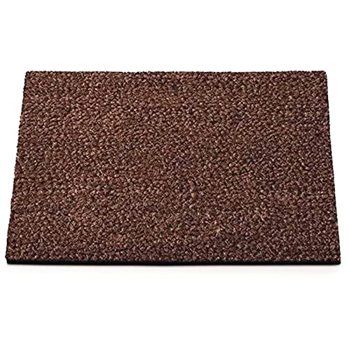 casa pura Kokos Fußmatte - rutsch & wetterfeste bei Schnee & Regen Kokosmatte aus Kokos Naturfasern Meterware, auch für großflächige Eingänge I 24mm, 100x100cm, braun von casa pura