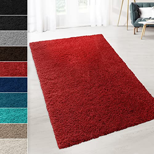 casa pura Shaggy Teppich Prestige | Flauschiger Hochflor Langflor | Zur Dekoration von Wohnzimmer, Schlafzimmer, Kinderzimmer | schadstoffgeprüft | 8 Moderne Farben in 5 Größen 160x230 cm, Sky Soft von casa pura