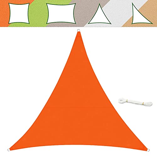 casa pura Sonnensegel 5 x 5 x 5 m, Orange - inkl. Befestigungsmaterial - Dreieck gleichseitig - Reißfestes Polyester-Gewebe - Wasserabweisend imprägniert - Sonnenschutz casa pura Sonnensegel 5 x 5 x 5 m, Orange - inkl. Befestigungsmaterial - Dreieck gleichseitig - Reißfestes Polyester-Gewebe - Wasserabweisend imprägniert - Sonnenschutz von casa pura