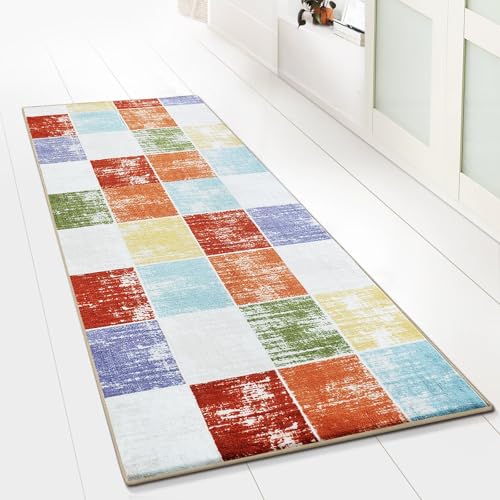casa pura Teppichläufer mit Muster - maßgefertigter Teppich Läufer für Küche, Flur & Wohnraum - Capera (80 x 250 cm) von casa pura