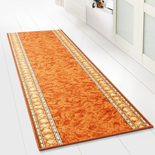 casa pura Teppichläufer mit Muster - maßgefertigter Teppich Läufer für Küche, Flur & Wohnraum - Rügen Terra (80 x 100 cm) von casa pura