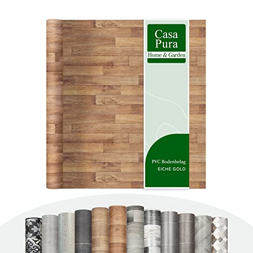 casa pura Vinylboden Meterware Holzoptik Fliesenoptik Steinoptik - PVC Bodenbelag - Vinyl Designbelag für Küche, Bad & Wohnbereich (Tobago 2, 100x100 cm) von casa pura