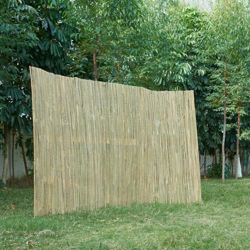 casa.pro Bambuszaun Baarle Sichtschutzmatte Sichtschutzzaun Balkonverkleidung Bambusmatte als Wind- und Blickschutz für Garten, Balkon, Terrasse (HxB) 150x300cm Natur von casa.pro