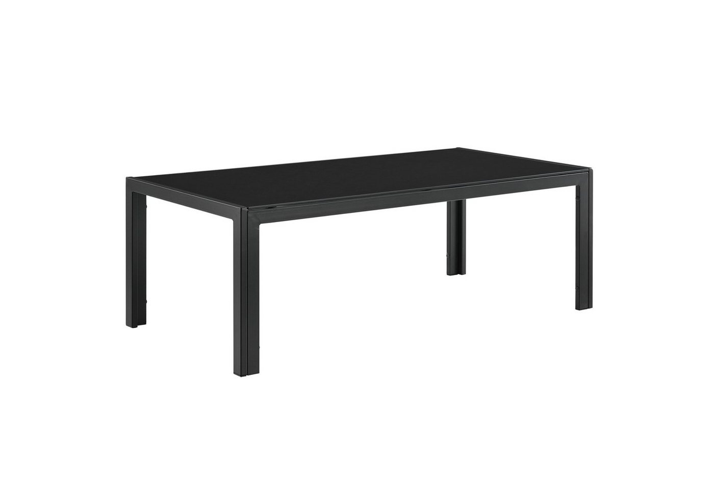 casa.pro Gartenlounge-Set, »Lerum« Gartentisch Glastisch 100x50x35 cm schwarz von casa.pro