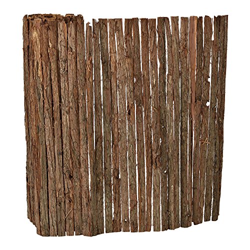 casa.pro Rindenmatte Zamora Balkon Sichtschutz 100 x 500 cm Gartenzaun strapazierfähig Rindenzaun Sichtschutzmatte Balkonverkleidung wetterfest von casa.pro