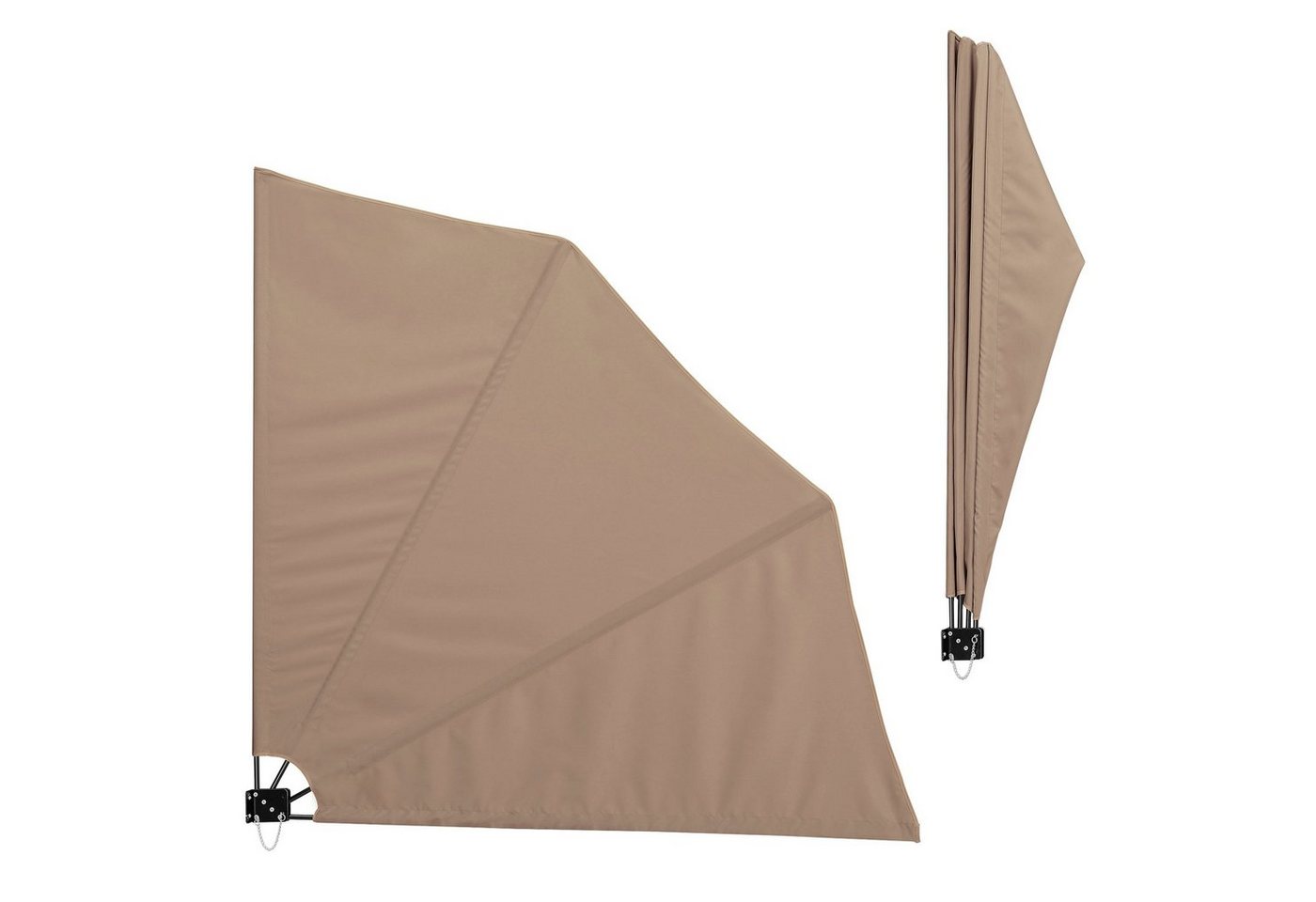 casa.pro Seitenarmmarkise Ragusa Balkonfächer 160x160cm Beige von casa.pro