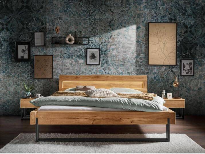 Balkenbett Roma I Wildeiche 140/160/180/200 x 200cm Balkenbett Roma I Wildeiche 140/160/180/200 x 200cm von casamia