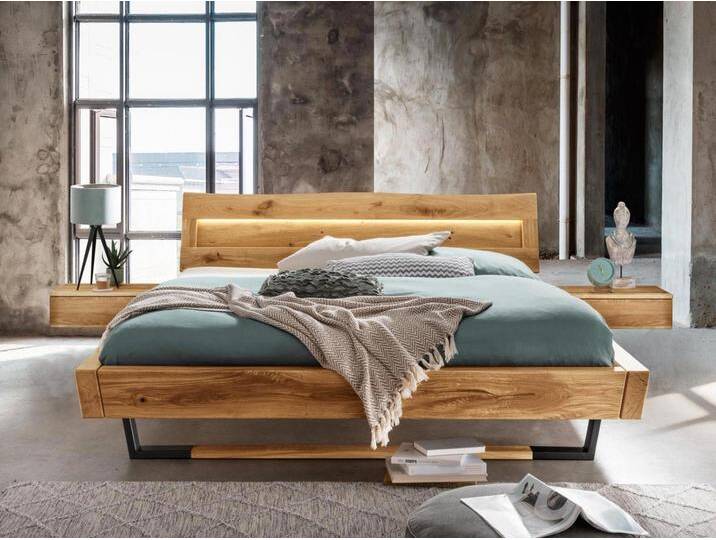 Balkenbett Roma II Wildeiche 140/160/180/200 x 200cm Balkenbett Roma II Wildeiche 140/160/180/200 x 200cm von casamia