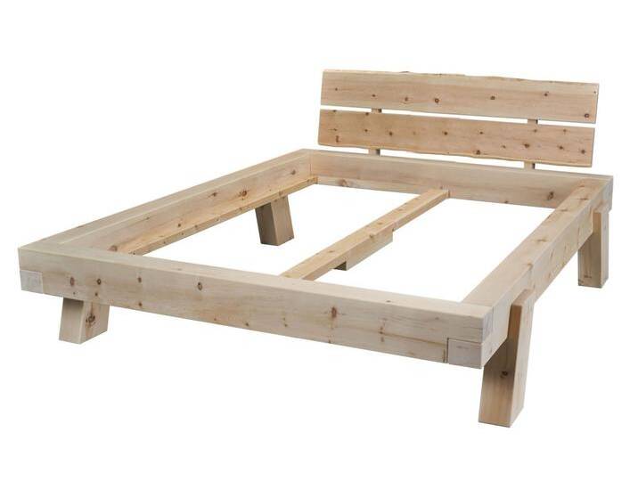 Balkenbett Zirbenholz Mia 1 - versch. Größen Balkenbett Zirbenholz Mia 1 - versch. Größen von casamia