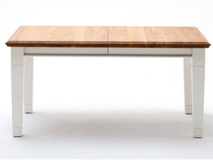 Esstisch Küchen-Tisch Novara 140/160/180x95cm weiß Wildeiche massiv von casamia
