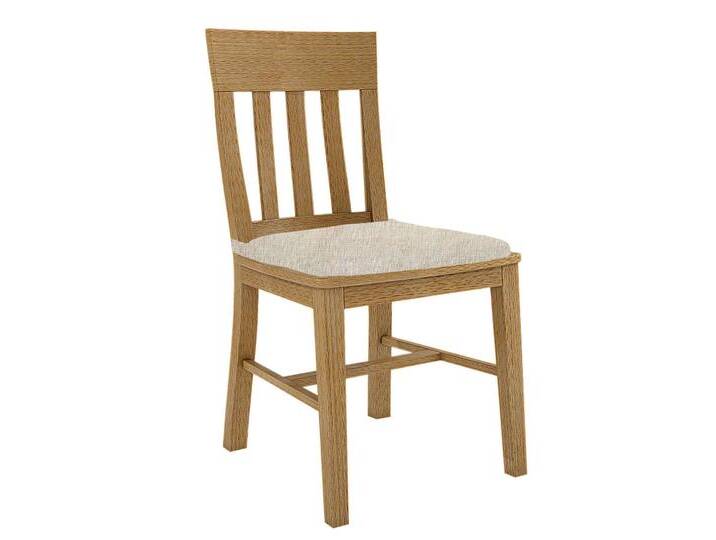 Esszimmer Stuhl mit Holzsitz B 57 x H 100 loses Sitzkissen Duett Pinie massiv von casamia