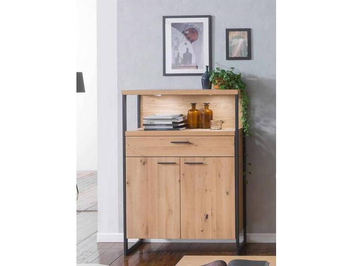 Highboard 2-türig Sintra Hochanrichte Balkeneiche Bianco geölt Highboard 2-türig Sintra Hochanrichte Balkeneiche Bianco geölt von casamia