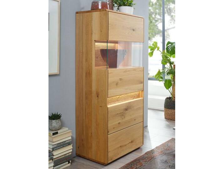Highboard Bergeiche Wildeiche B63H152cm halbhoch von casamia