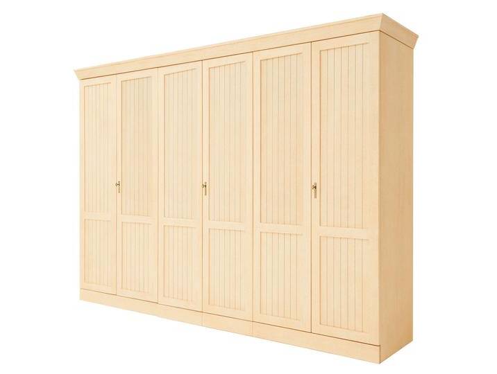 Kleiderschrank mit Holztüren Wäscheschrank Casabella 4/5/6-türig Pinie massiv Kleiderschrank mit Holztüren Wäscheschrank Casabella 4/5/6-türig Pinie massiv von casamia