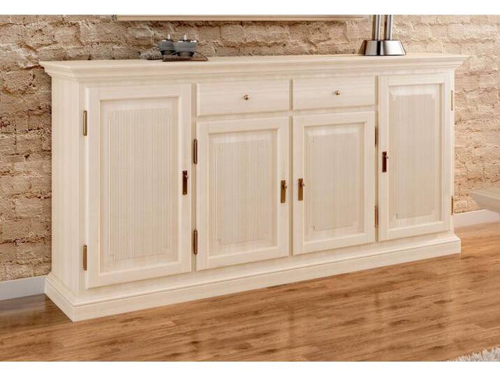 Sideboard Anrichte Duett 4 Türen 2 Schubladen 212 x 104 cm Pinie massiv von casamia
