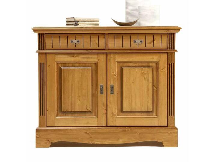 Sideboard Anrichte Kommode Florenz 2 Schubladen 2 Türen Pinie Nordica massiv von casamia