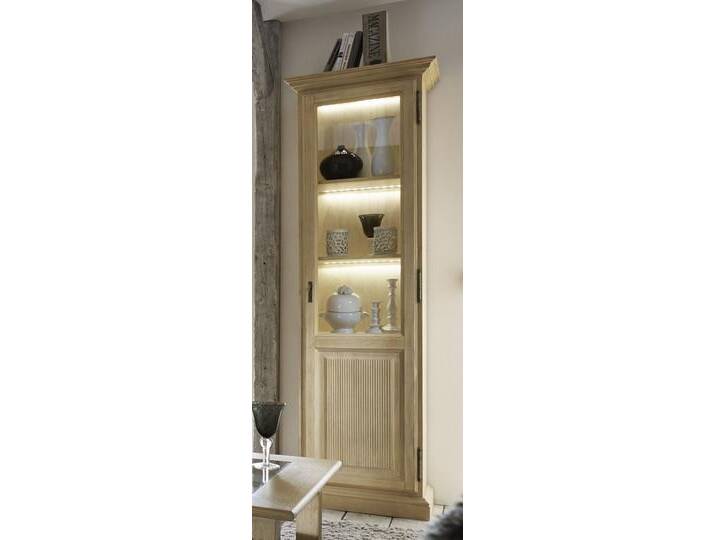 Vitrine Glas-Vitrine Standvitrine Casapino B 65 H 217 T 47 cm 1-türig aus Glas mit Holzfüllung von casamia