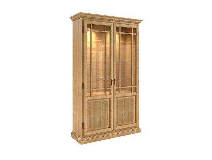 Vitrine Standvitrine Duett 2-türig B 112 cm Pinie massiv von casamia