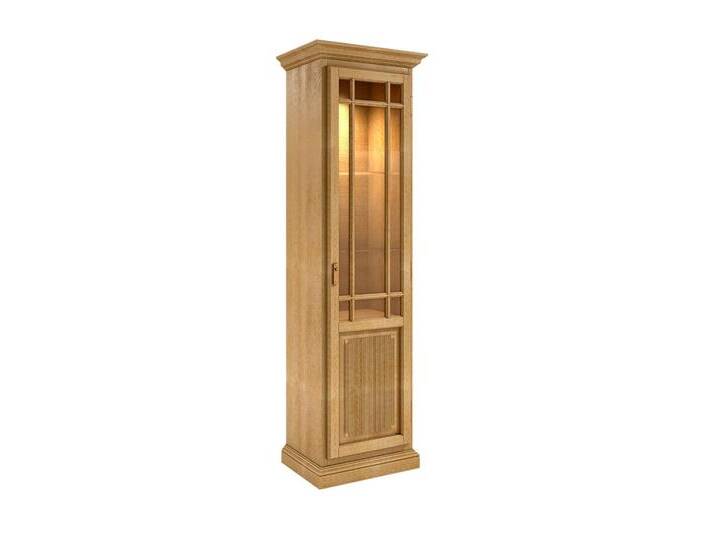 Vitrine Standvitrine Glasvitrine Duett 1-türig B 64 cm Pinie massiv von casamia
