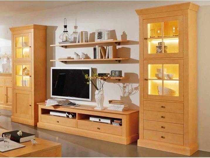 Wohnwand Wohnzimmer Schrank Set Santos 6-teilig Vitrinen TV Lowboard Wohnwand Wohnzimmer Schrank Set Santos 6-teilig Vitrinen TV Lowboard von casamia