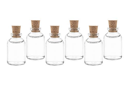 casavetro 25-50 - 100 ml kleine Flaschen Mini-TR inklusive Korken Glasflasche klar Likörflaschen (25 x 25ml) von casavetro