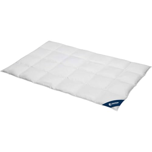 casimum® Premium Vierjahreszeiten Daunendecke | Ganzjahresdecke Bettdecke | 155 x 220 cm | 100% weiße, Neue Daunen | allergikerfreundlich | Made in Germany | weiß von casimum