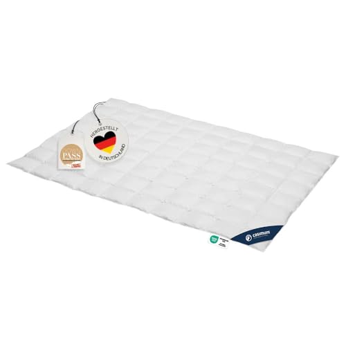 casimum Daunendecke Sommer extra leicht 100% Gänsedaunen, Premium Sommerbettdecke 135x200 cm – Gänsedaunendecke Made in Germany, allergikergeeignet von casimum