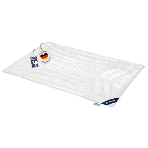 casimum® luxuriöse Kamelhaardecke | extra leichte Sommerdecke, Naturhaardecke | 155 x 220 cm | Füllung: 100% weicher Kamelhaar Flaum | Bezug: 100% Baumwolle | allergikerfreundlich | Made in Germany von casimum