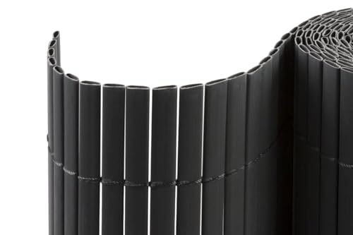 casmartis PVC Sichtschutzmatte - grau - 100 x 500 cm - Zaunsichtschutz, Sichtschutzzaun, Balkonverkleidung, Zaunblende von casmartis