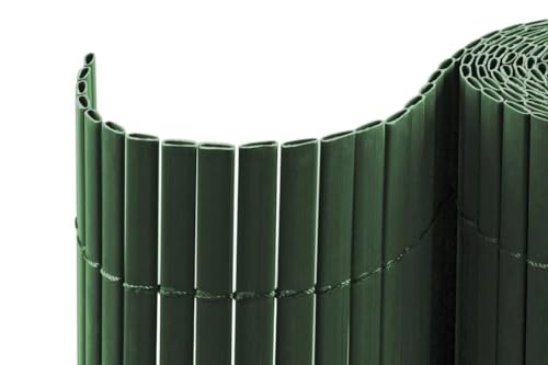 casmartis PVC Sichtschutzmatte - grün - 80 x 1000 cm (2-teilig) - Zaunsichtschutz, Sichtschutzzaun, Balkonverkleidung, Zaunblende von casmartis