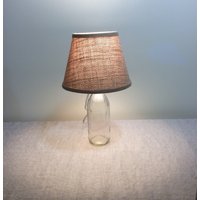 Runde Große Flaschenlampe Klarglas Befüllbar von cassieschmidt