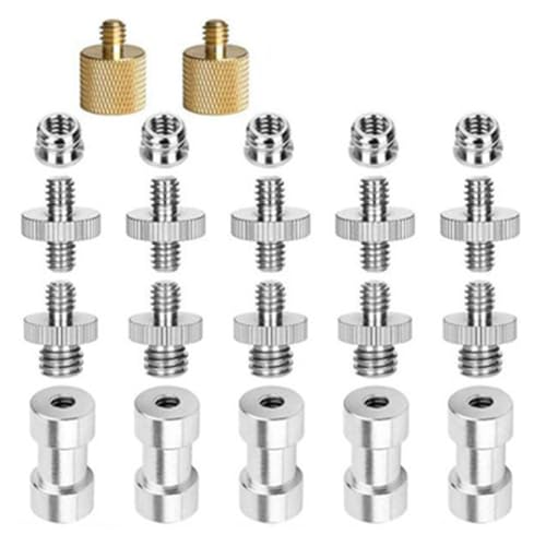casstaly 1/4 auf 3/8 Schrauben Adapter Konverter Zapfen Schraubhalterung Set für Kamerastativ Einbeinstativ Kugelkopf Blitzlicht Ständer Einfache Installation Einfach zu bedienen casstaly 1/4 auf 3/8 Schrauben Adapter Konverter Zapfen Schraubhalterung Set für Kamerastativ Einbeinstativ Kugelkopf Blitzlicht Ständer Einfache Installation Einfach zu bedienen von casstaly