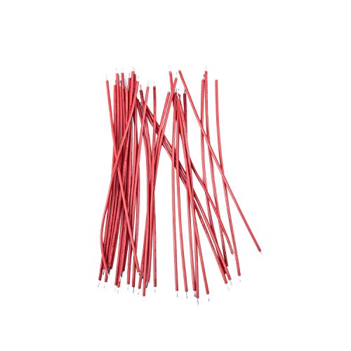 casstaly 1 Kupferdraht, rot, 30 Stück, 24 AWG, 10 cm, Rot, Doppelkopf, gedämpft, 10 x 4,2 x 4,2 cm casstaly 1 Kupferdraht, rot, 30 Stück, 24 AWG, 10 cm, Rot, Doppelkopf, gedämpft, 10 x 4,2 x 4,2 cm von casstaly