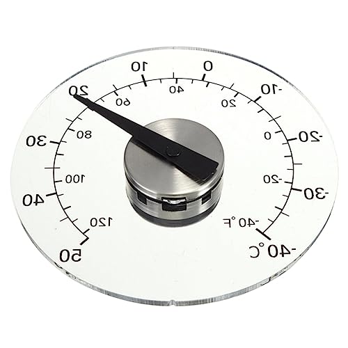 casstaly 1 x Outdoor-Wandthermometer, wasserdicht, batteriefrei, 11 cm, bleifrei, selbstklebend, transparent casstaly 1 x Outdoor-Wandthermometer, wasserdicht, batteriefrei, 11 cm, bleifrei, selbstklebend, transparent von casstaly