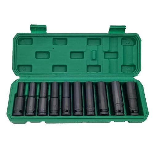 casstaly 10 Stück 8-24 mm 1/2 Elektroschlüssel Steckschlüssel-Set Pneumatische Stecknuss Lithium Elektroschlüssel Sechskant Öffnung Verlängertes Kit casstaly 10 Stück 8-24 mm 1/2 Elektroschlüssel Steckschlüssel-Set Pneumatische Stecknuss Lithium Elektroschlüssel Sechskant Öffnung Verlängertes Kit von casstaly