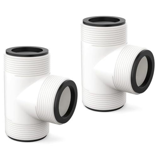 casstaly 2 Stück 3,8 cm Poolschlauchverbinder, Kolbenventile für oberirdische Poolschläuche, T-Verteiler für Poolschlauch-Adapter, Pumpenteile casstaly 2 Stück 3,8 cm Poolschlauchverbinder, Kolbenventile für oberirdische Poolschläuche, T-Verteiler für Poolschlauch-Adapter, Pumpenteile von casstaly