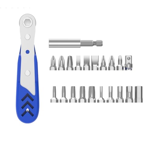 casstaly 22-in-1 professionelles Ratschen-Schraubendreher-Set, 36-Zahn-Mini-Ratschenschlüssel, rechtwinkliger Schraubendreher mit niedrigem Profil casstaly 22-in-1 professionelles Ratschen-Schraubendreher-Set, 36-Zahn-Mini-Ratschenschlüssel, rechtwinkliger Schraubendreher mit niedrigem Profil von casstaly